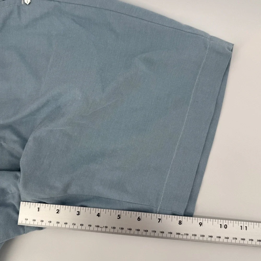 RLX Ralph Lauren Mens Tailored Fit Chino Golf Shorts Light Blue Sz 34 Flat Front